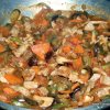 Таиланд. Паттайя. Жаренная свинина, с тайскими грибами и баклажанами. Фото рецепт.